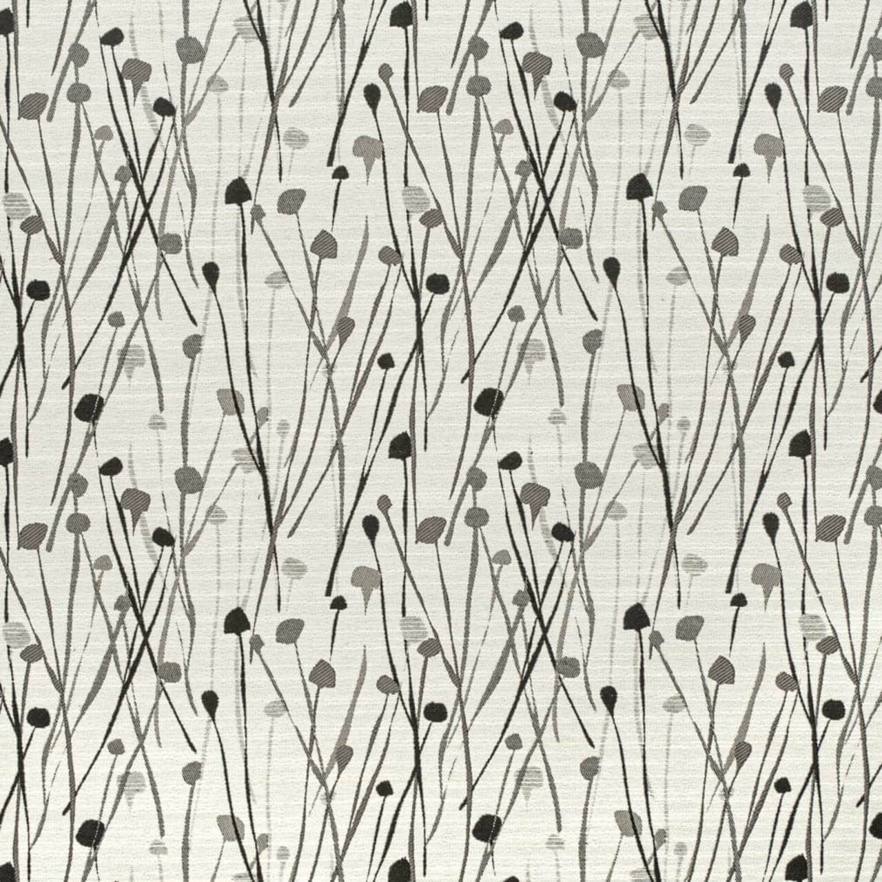 Upholstery Fabric - Black,Grey & Silver Abstract & Geometric,Leaves Upholstery Fabric 54 Inches"